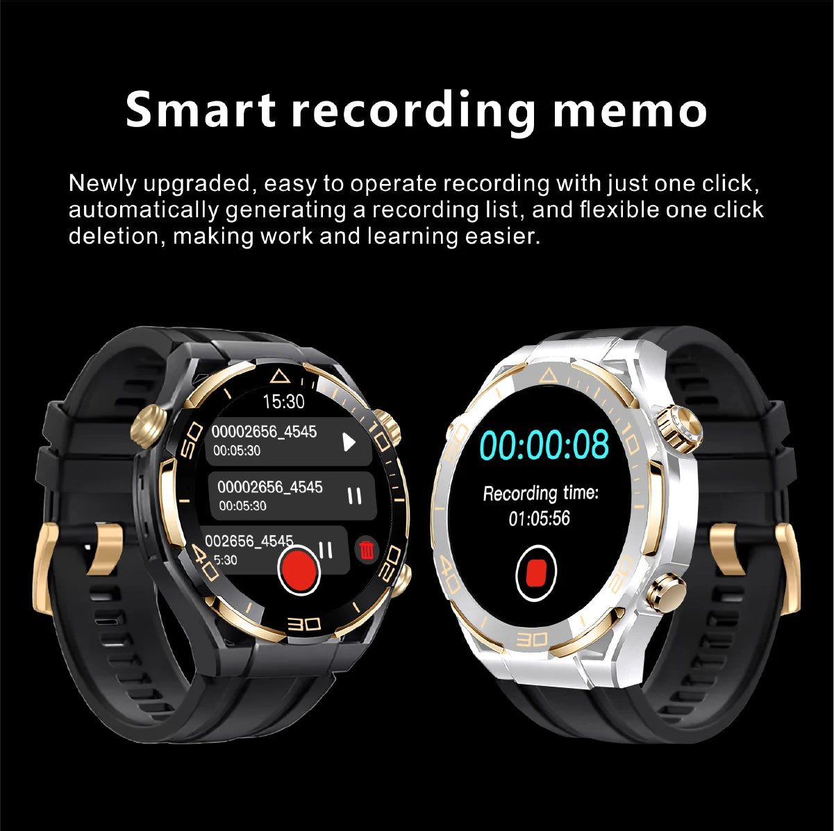 2024 For Huawei Xiaomi Men's Smartwatch Bluetooth Call 1.62" 480*480 AMOLED HD Screen 4GB ROM NFC Waterproof Women's Smartwatch