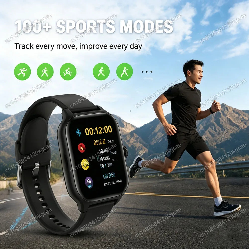 2026 New Smart Watch 2.01'' HD Display Answer Make Call Message Preview Sport Modes DIY Dial Weather Forecast For Men Women HW12