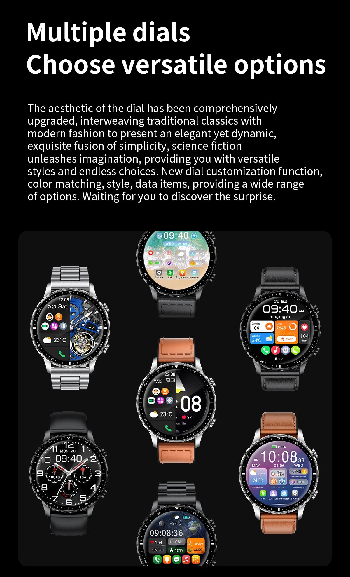 LIGE New Smart Watch 1.53'' 360*360 Full Touch Screen Outdoor Waterproof Bluetooth Call Watches Sports Fitness Man smart watches
