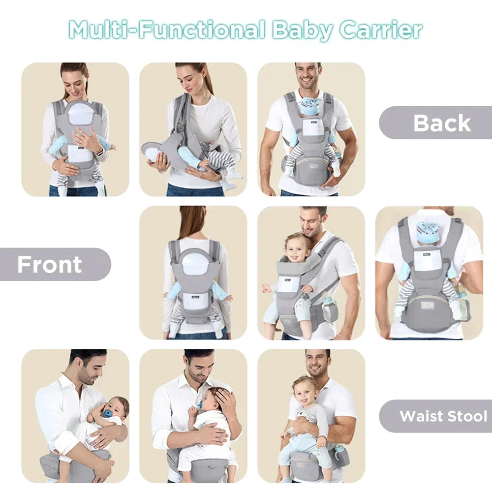 New Adjustable Ergonomic Baby Carrier Four Seasons Universal Baby Carrying Bag Waist Stool Strap Portable & Multifunctional