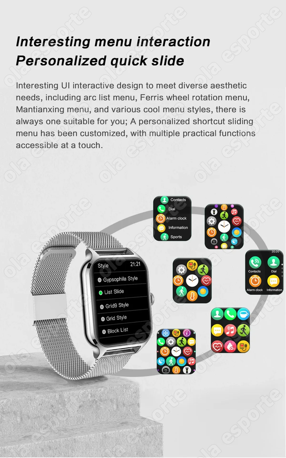 2026 Smart Watch For Android IOS Watches 2.01inch HD Display Bluetooth Call Message Alert Music Sports Smartwatch Men Women Gift