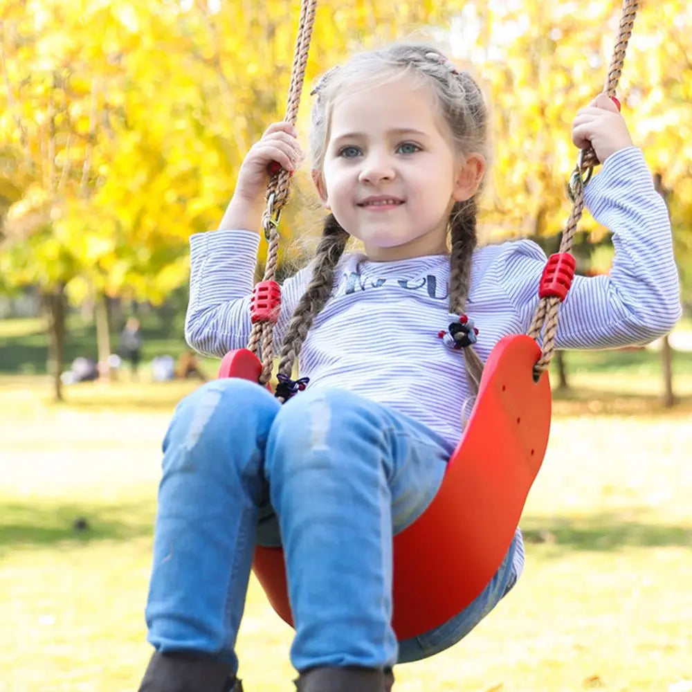 Gran oferta, columpio de tablero suave EVA en forma de U para niño y niña, cesta colgante, columpio, juguetes para bebé, juego de columpio para Patio, jardín, juguete para niños al aire libre