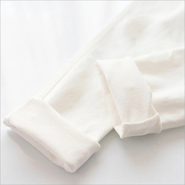 3-12-year-old girls pencil pants elastic baby Leggings 2024 new slim fit children's Leggings solid color imitation jeans