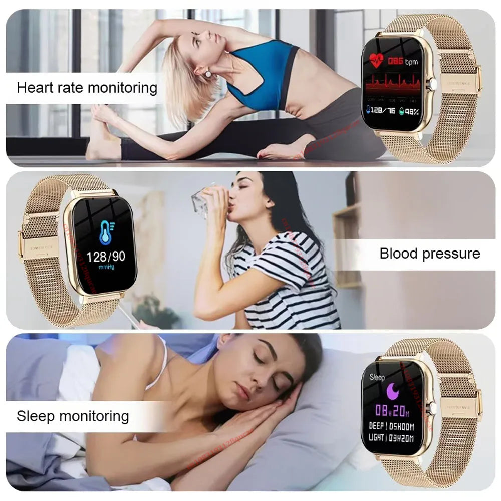 [Smart Watch, Wireless] Wireless Men'S And Women'S Smart Watch, 1.83'' Full Screen Touch, Dialing/Answering Calls Pedometer Hw12