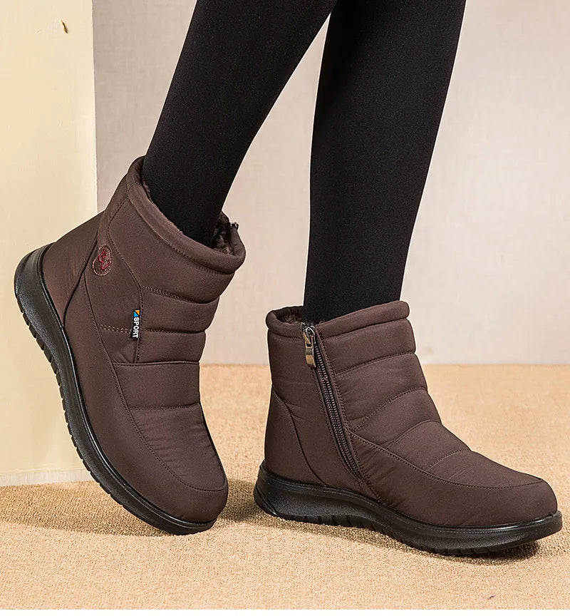 Women Boots 2024 Winter Boots For Women Waterproof Snow Boots Ankle Fur Botas Mujer Elegant Footwear Winter Shoes Women Botines