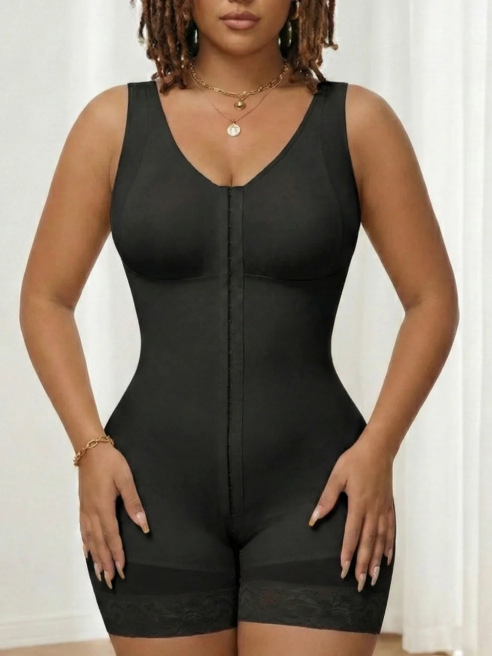 Fajas Colombiana Tummy Tuck Compression Garment with Bra & Hook Closure High Compression Tummy Control Butt Lifter Bodysuit
