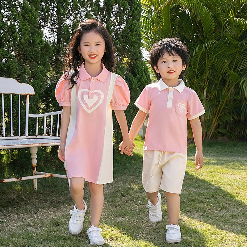 Trajes familiares a juego de verano, vestido a juego para madre e hija, camiseta de algodón para papá e hijo, pantalones cortos, trajes a juego para parejas de vacaciones