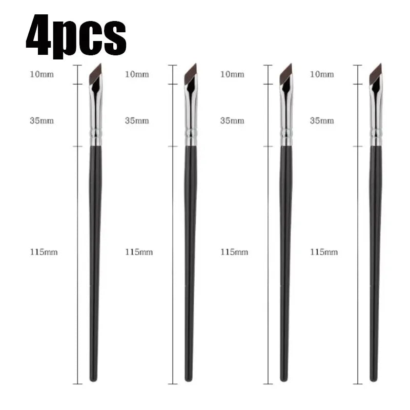 1/5pcs Eyeliner Brush Eyeshadow Blade Brush Detail Brush Diagonal Eyebrow Brushes Undereyelid To Sleeping Silkworm Makeup Tools