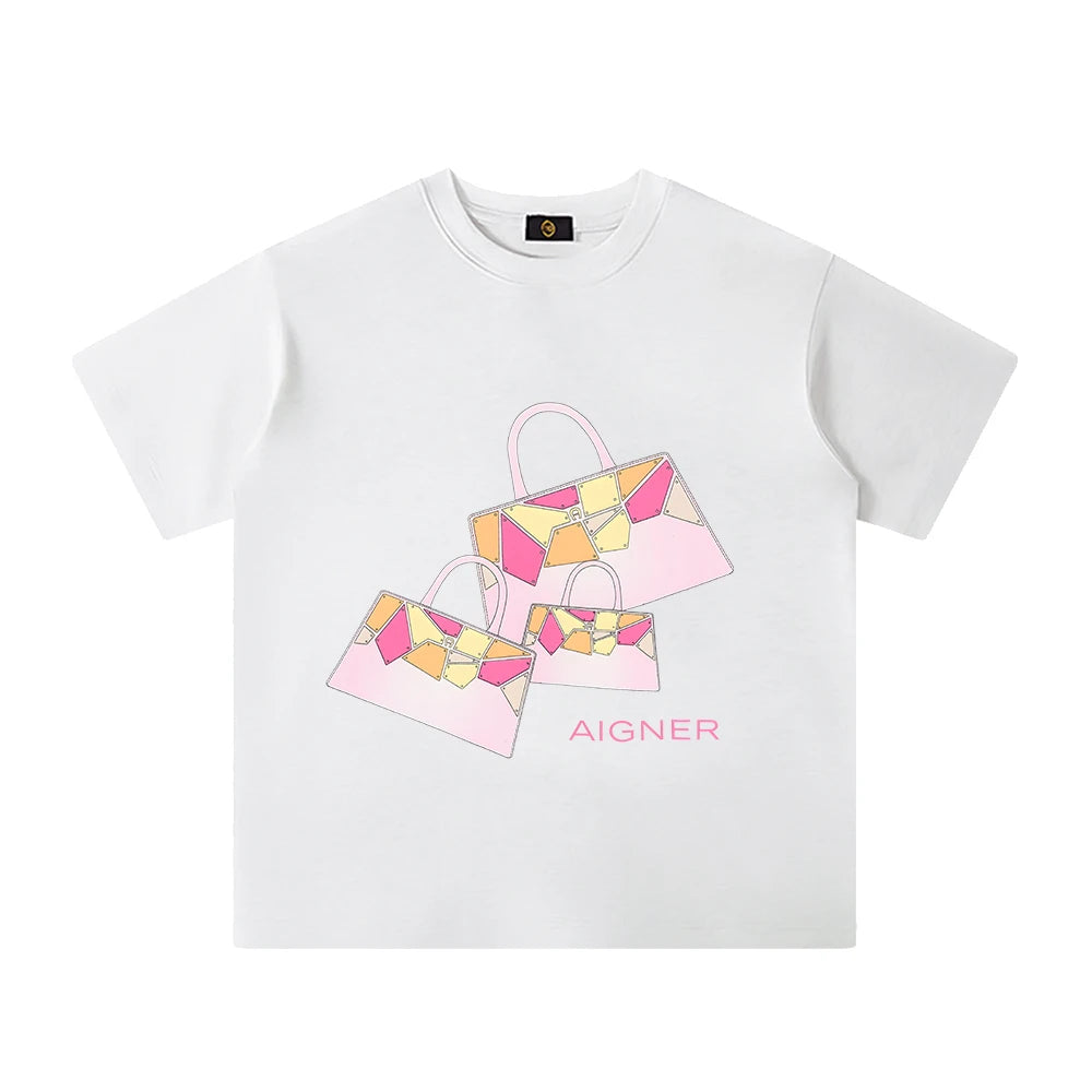 Girls' T-shirt, pure cotton summer new fashion short sleeved T-shirt, baby girl children's T-shirt, luxurious design sportswear