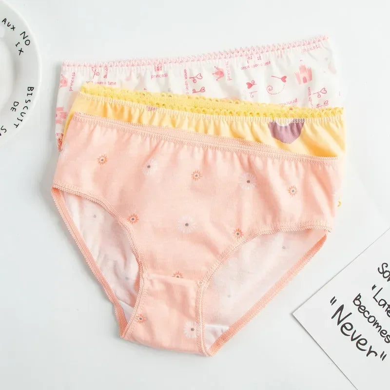 24pieces/Lot 100% Cotton Girls Underwear Chirdren Briefs Girls Panties  Kids Underwear2-12Years