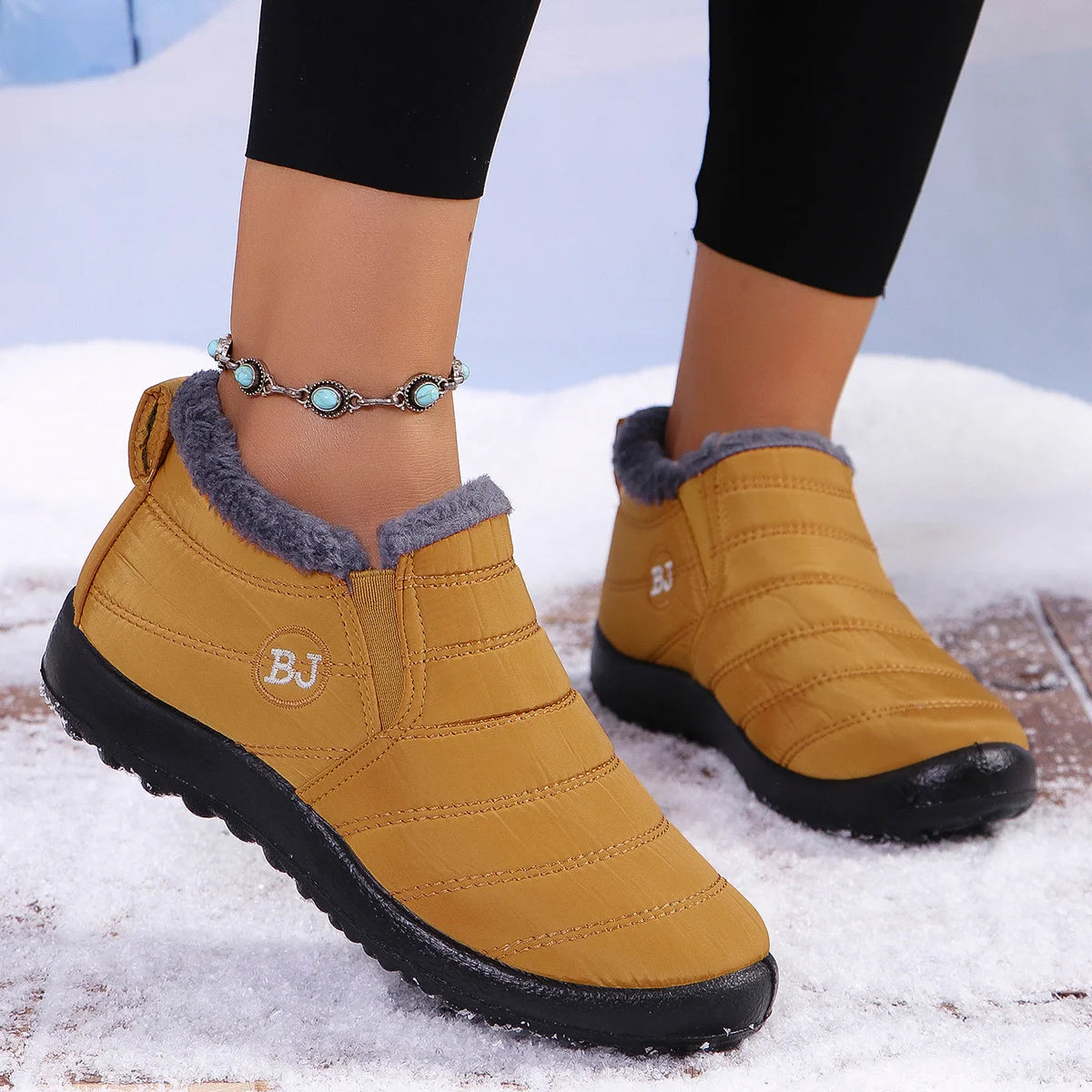 Trendy Comfort Winter Short Boots, Fashion Cold Resistant Footwear Perfect For City Shopping, Weekend Strolls