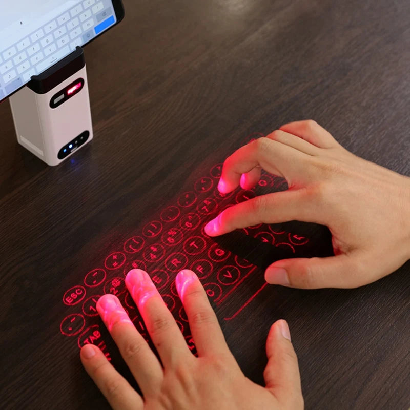 Plastic Virtual Laser Keyboard Bluetooth Wireless Touch Projector Phone Keyboards For Computer Laptop With Mouse Function