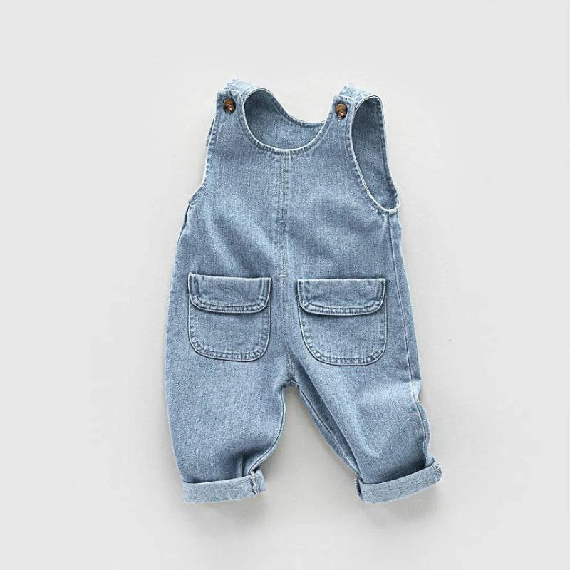 IENENS, Mono para niños pequeños, monos de mezclilla, peto, pantalones vaqueros para niñas, pantalones largos, ropa, trajes para 1-4 años