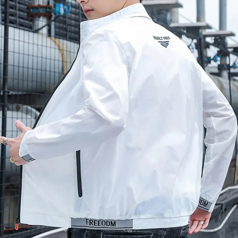 Jackets Men Windbreaker Coats Male Sunscreen Clothing Summer Camping Jacket Ultrathin Cycling Motorcycling Fishing Top
