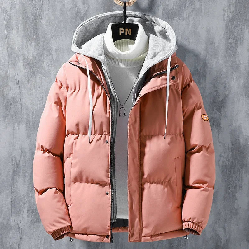Male Coat Windbreaker Jackets For Men Fashion Parkas Autumn Winter Overcoat Men's Casual Jacket Keep Warm Windproof Hombre New