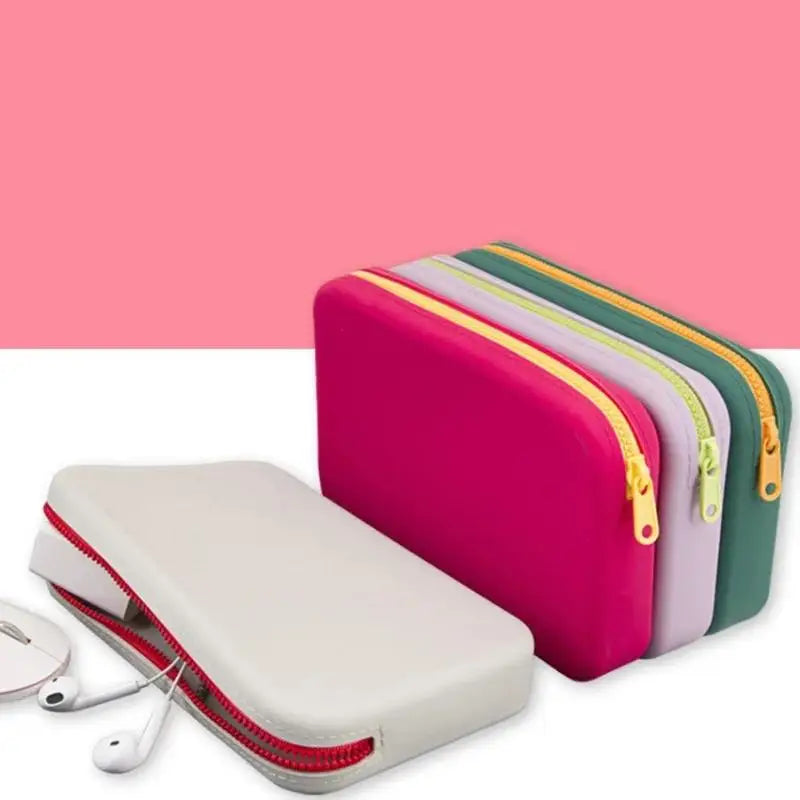 New Silicone Cosmetic Storage Bag Wash Toilet  Makeup Pouch