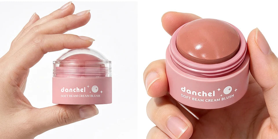 Natural Looking Matte Blush Stick Waterproof Long Lasting Hydrating Blendable Cream Blush Balm Lightweight Cheek Makeup Cosmetic