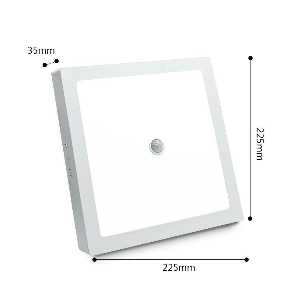 SANDIY Ceiling Lights Motion Sensor LED Panel Lights Smart Ceiling Lamp 6W 12W 24W for Foyer Kitchen Hallway Luminarie AC85-265V