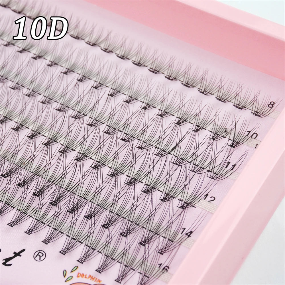 Eyelash Bundle Set DIY Eyelash 8-15mm Extended Makeup Personal Eyelash Adhesive+Sealing Layer Adhesive+Eyelash Tweezers