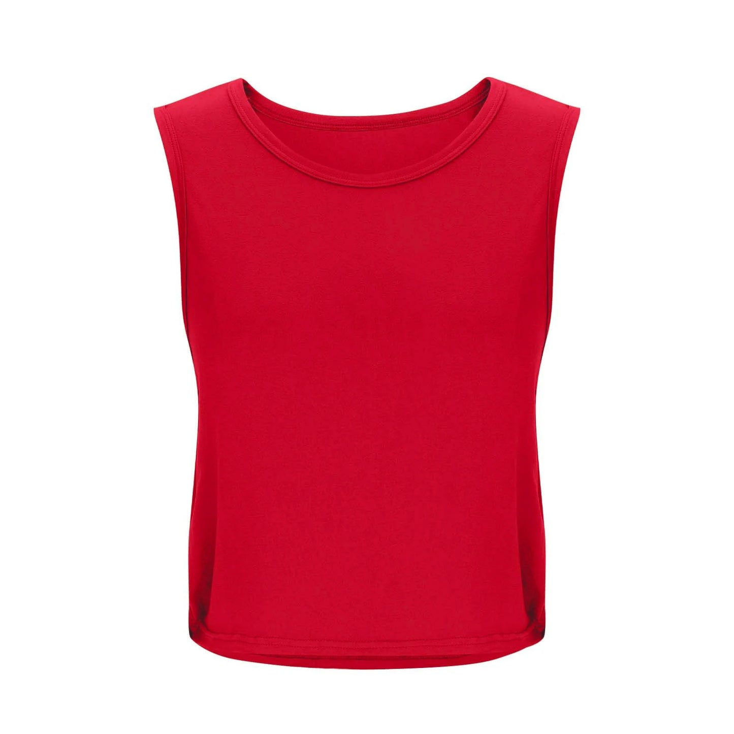 Women Sleeveless Yoga Tops Athletic Vest Breathable Blouse Cover Up Gym Workout Cool T-Shirt Running Short Tank Crop Top