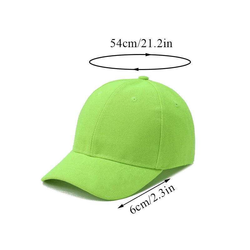 Summer Children Peaked Caps Students Kids Baseball Cap Boy Girl Solid Color Cotton Adjustable Hats Snapback Hip-Hop Sun Hat