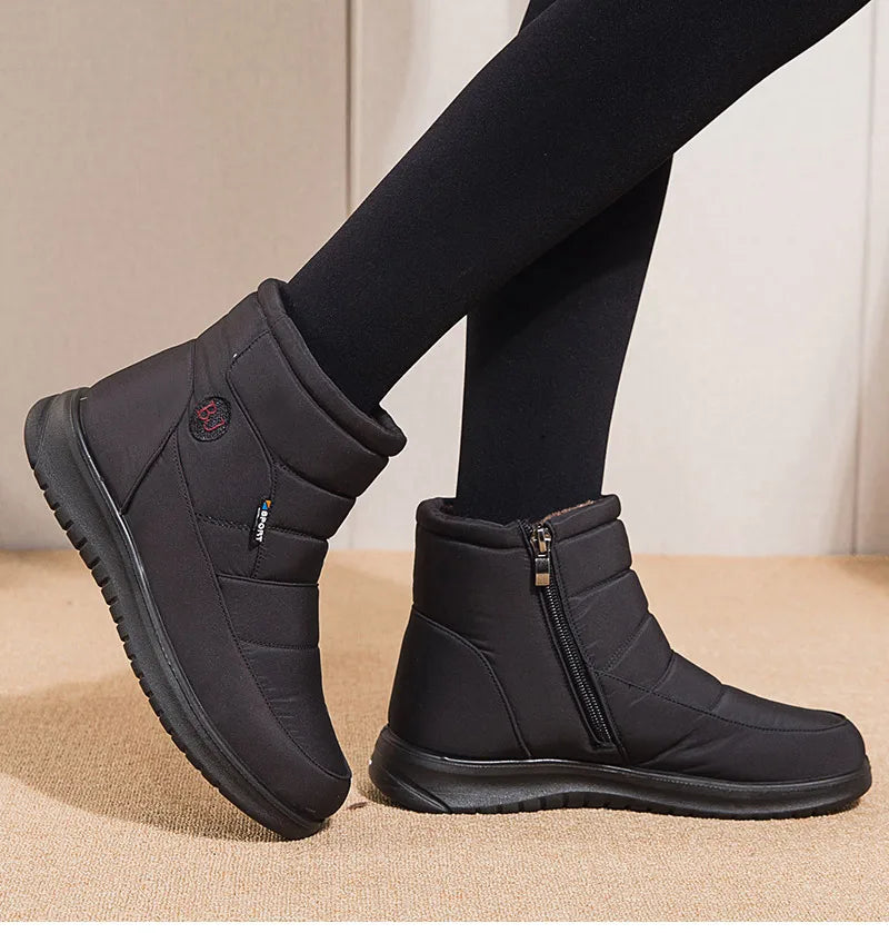 Women Boots 2024 Winter Boots For Women Waterproof Snow Boots Ankle Fur Botas Mujer Elegant Footwear Winter Shoes Women Botines