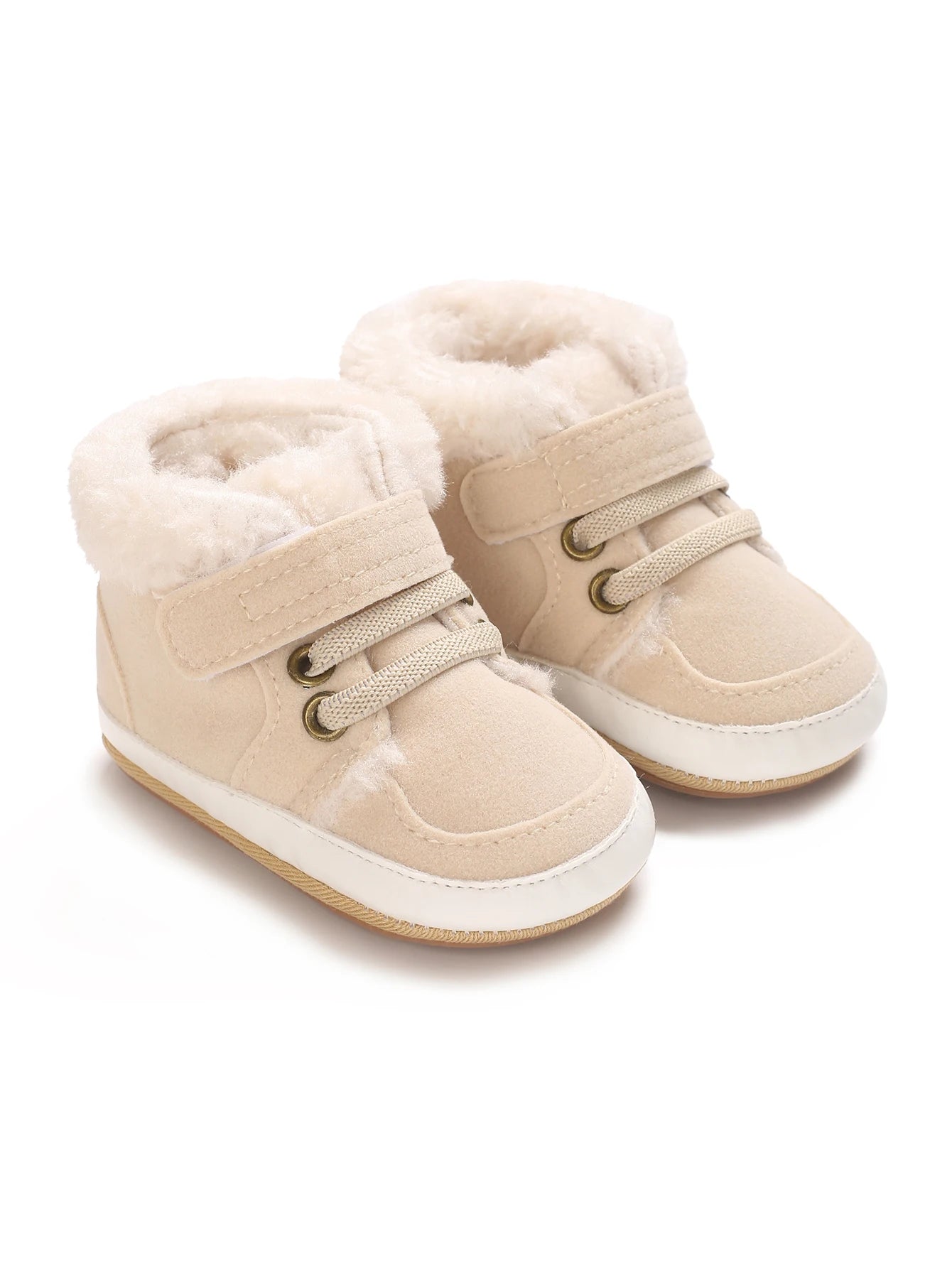 Baby Winter Boots - Soft Cotton Snow Shoes for Toddlers | Warm First Walkers 0-24M | Solid Color Design"