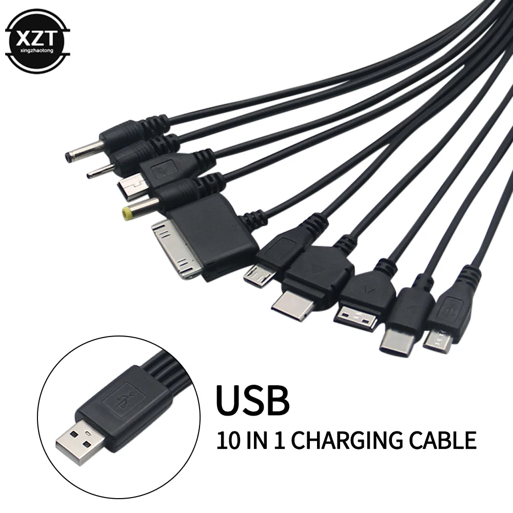 new 1pcs 10 in 1 Micro USB multi Charger usb cables for mobile phones cord for KG90 Sony phone SAMSUNG Tablets