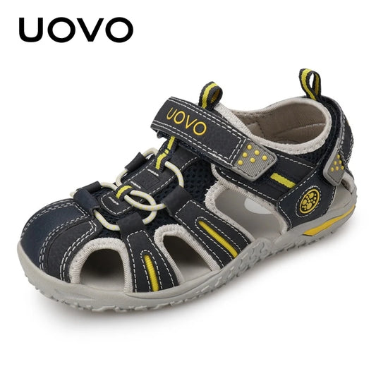 UOVO Brand Summer Beach Footwear Kids Closed Toe Toddler Sandals Children Fashion Designer Shoes For Boys And Girls #24-38