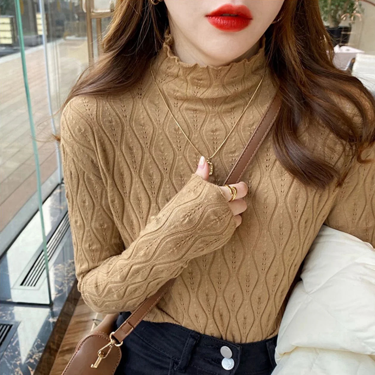 2026 Cashmere Turtleneck Women Sweaters Autumn Winter Warm Pullover Slim Tops Knitted Sweater Jumper Soft Pull Female