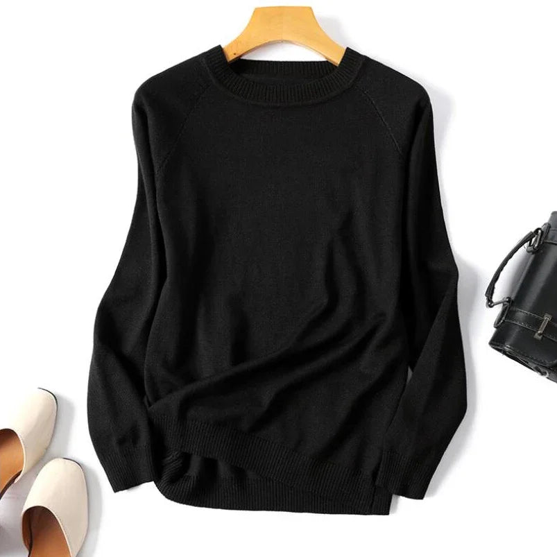 2025 New Long Sleeve Striped Pullover Women Sweater Knitted Sweaters O-Neck Tops Korean Pull Jumper Female Tailor-made T-Shirts