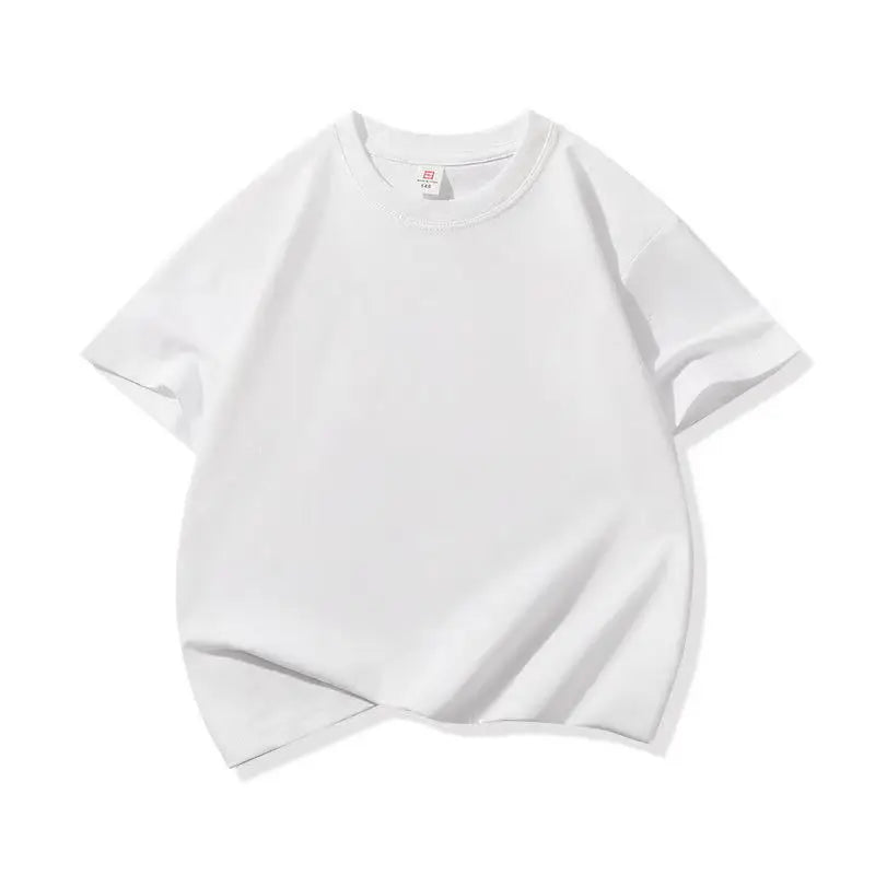 3-13 Years Boys Tshirts Cotton Short Sleeve Girls Clothes Summer Solid T-shirt Teenage Children Tees Kids Korean Top Baby Cloth