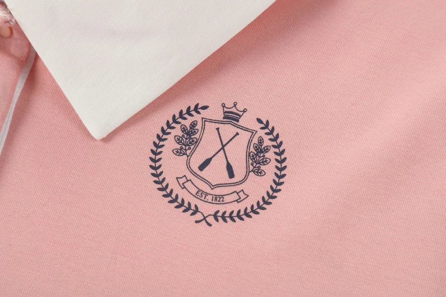 AP SS26 teen women loose contrast collar shirts girls ladies fashion cotton casual shirt tops clothing