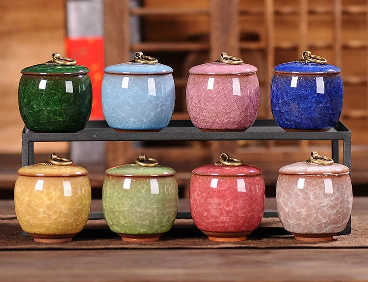 Portable Tea Coffee Sugar Jar Mini Airtight Kitchen Jar Storage Container with Lid China Storage Bottles & Jars Home Decor Gifts
