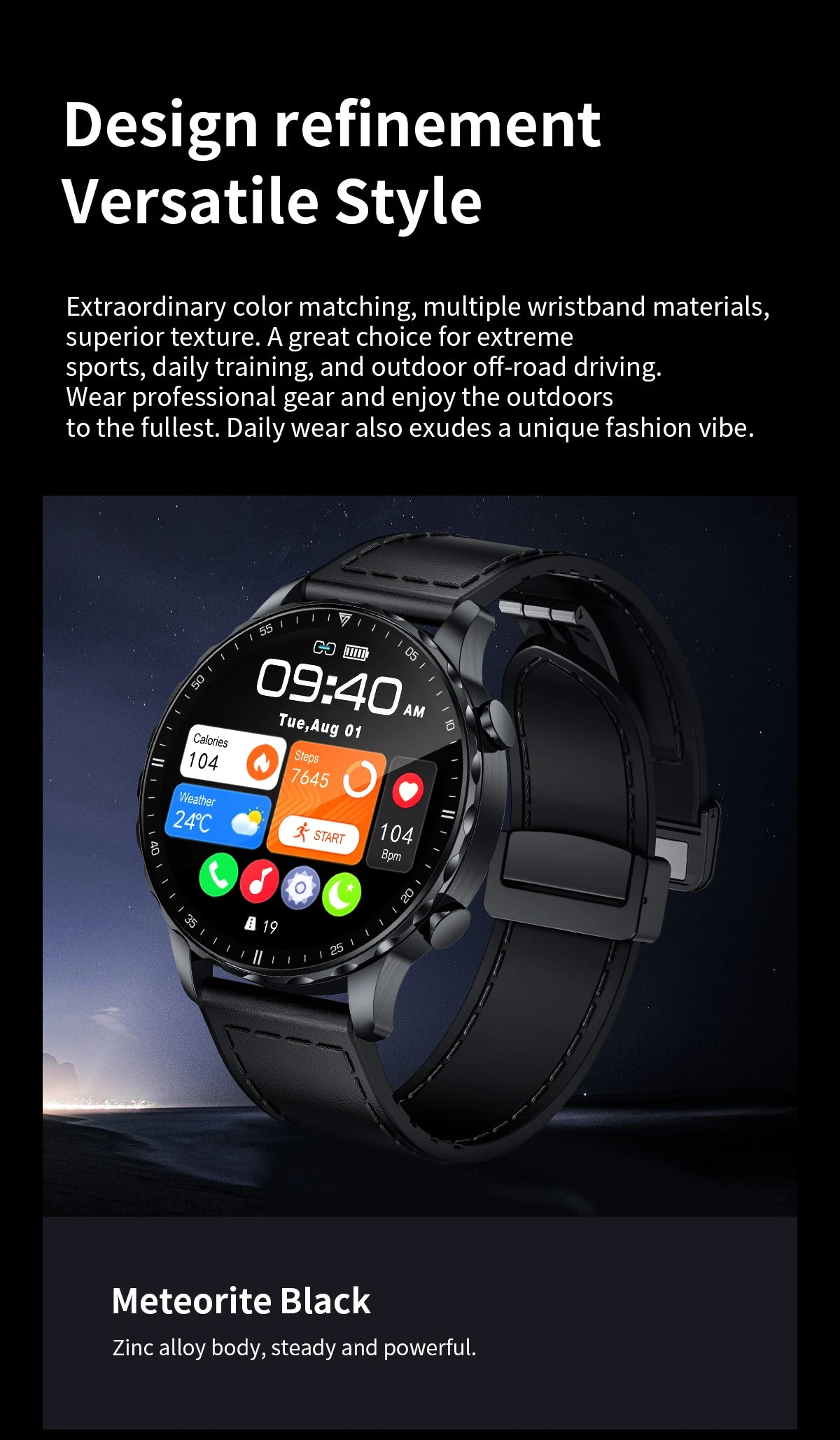 LIGE New Smart Watch 1.53'' 360*360 Full Touch Screen Outdoor Waterproof Bluetooth Call Watches Sports Fitness Man smart watches
