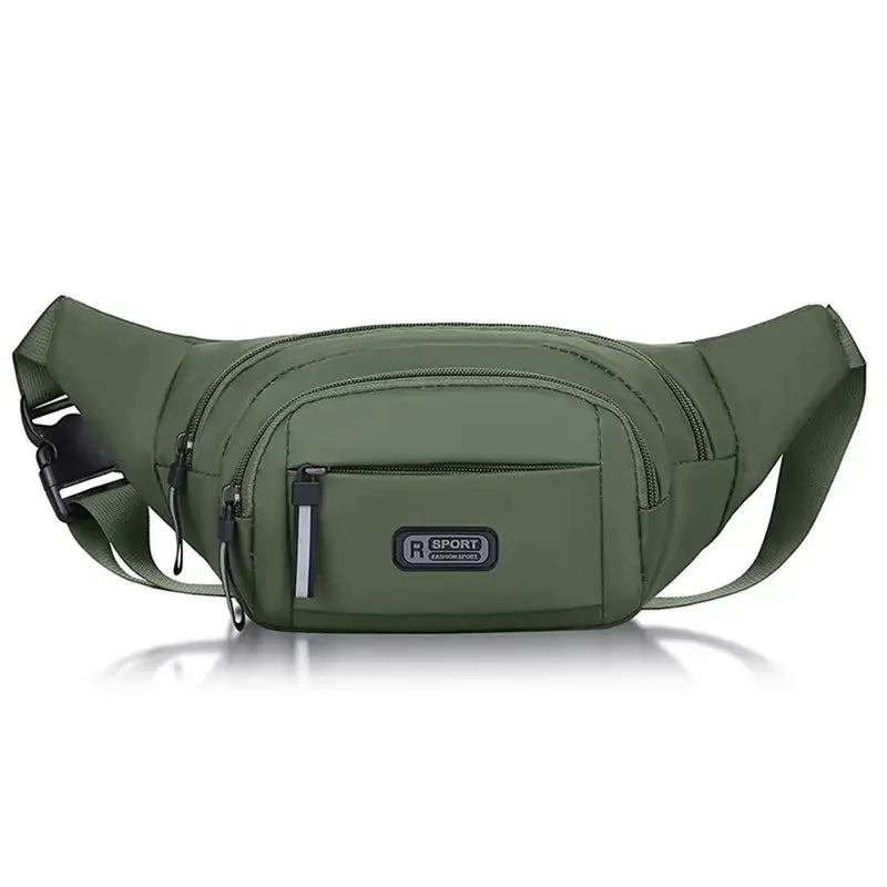 Men's Large Capacity Fitness Waist Pack Portable Anti Theft Ultra Thin Small Chest Bag Sports Outdoor Leisure Running Waist Bag