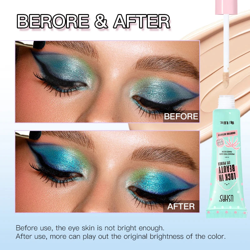 USHAS Eye primer, long-lasting makeup effect, modifies eye skin tone, enhances eye makeup color, and creates perfect eye makeup