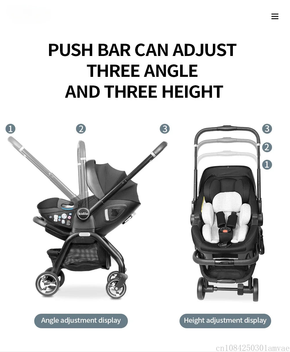 New baby stroller, Multi functional two-way newborn stroller, baby car seat ECE, 4in1 baby carriage