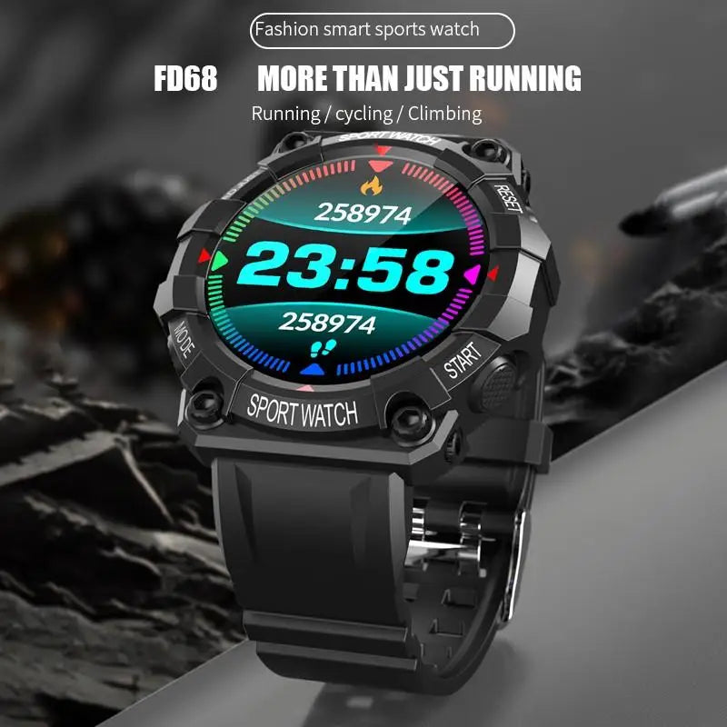 FD68S New Smart Watch Men Women Bluetooth Smartwatch Touch Smart Bracelet Fitness Bracelet Connected Watches for IOS Android