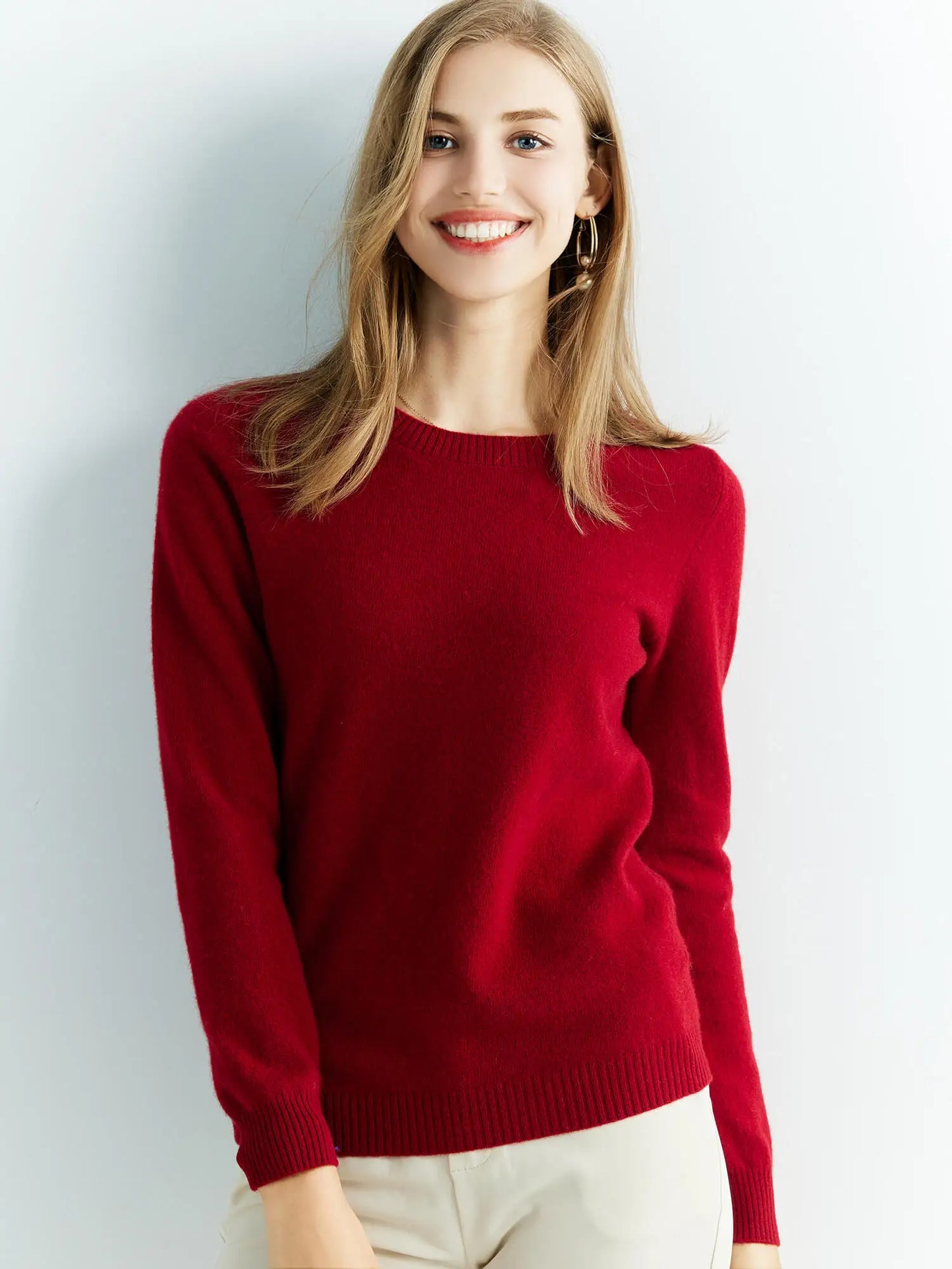 Knitted Sweaters Cashmere Sweater Women 100% Merino Wool O-Neck Vintage Pullovers 2022 Winter Autumn Jumpers Clothing Top Female