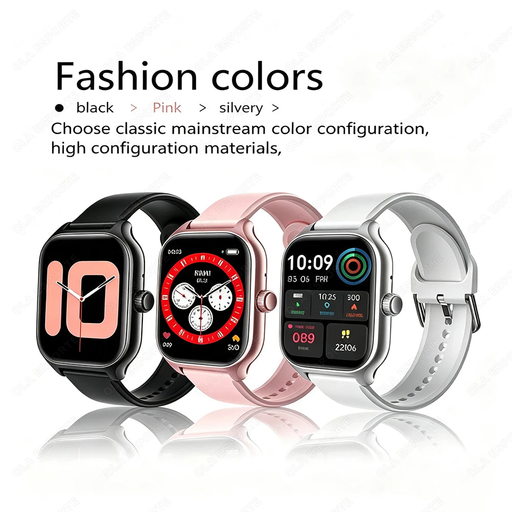 2026 New Smart Watch 2.01'' HD Display Answer Make Call Message Preview Sport Modes DIY Dial Weather Forecast For Men Women HW12