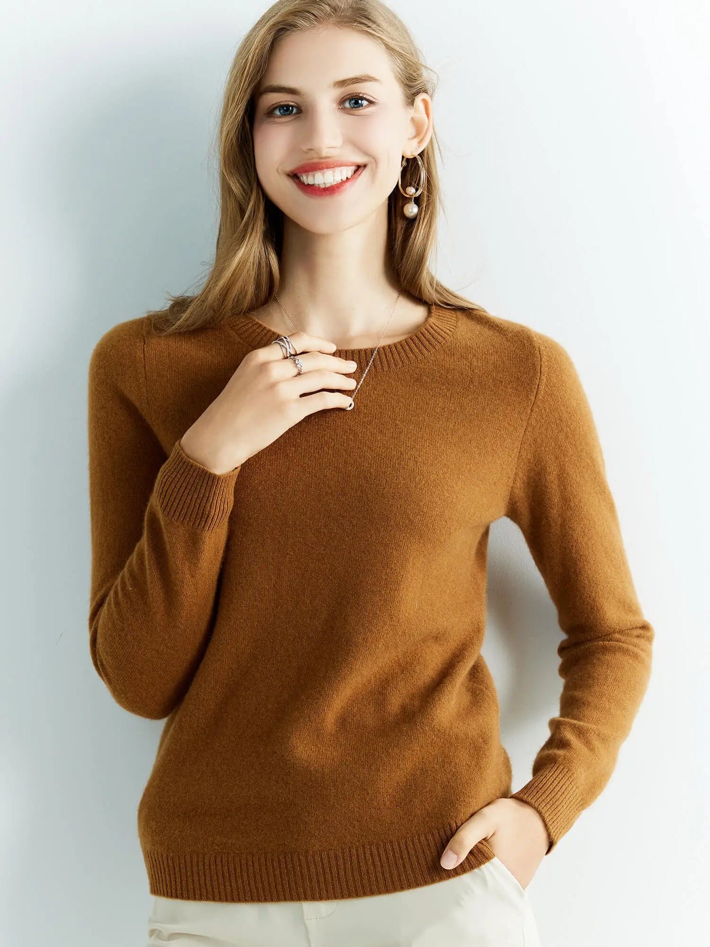 Knitted Sweaters Cashmere Sweater Women 100% Merino Wool O-Neck Vintage Pullovers 2022 Winter Autumn Jumpers Clothing Top Female
