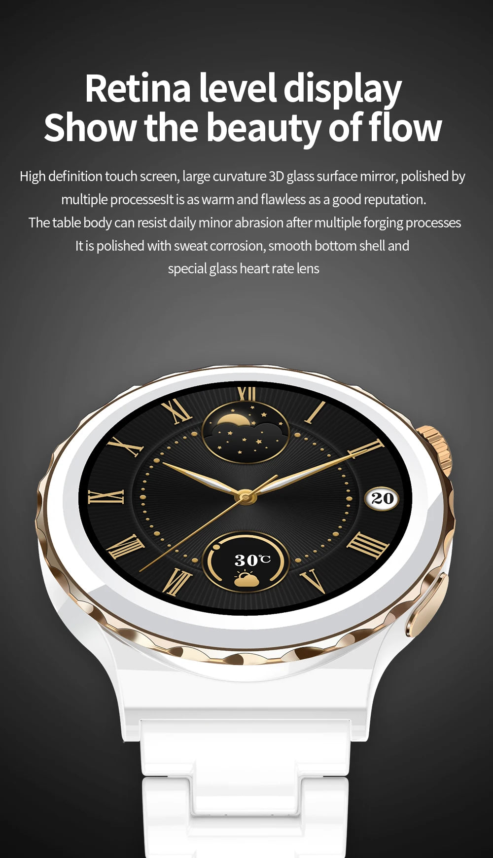 Smart Watch Unisex Smart Watches Bluetooth Call GPS Activity Tracker 24-hour Health Test Wrist Watches Women's Health Monitoring