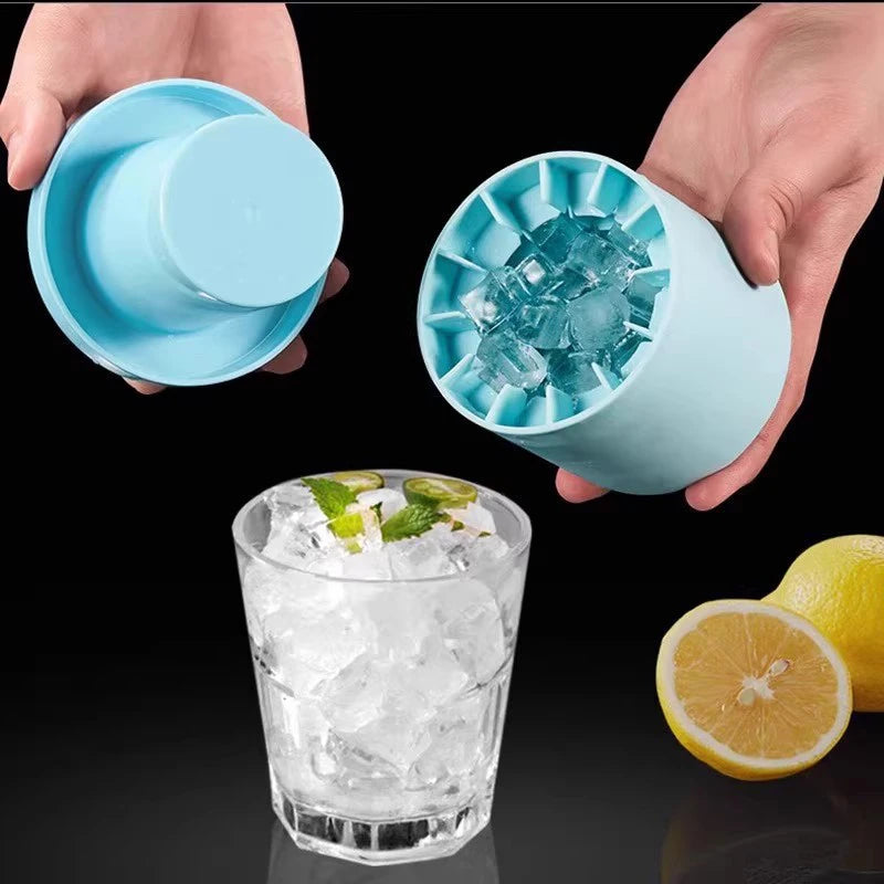 Silicone Ice Cube Mold Round Ice Bucket Summer Homemade DIY Refrigerator Freeze Ice Maker Creative Ice Cube Mold Kitchen Tools