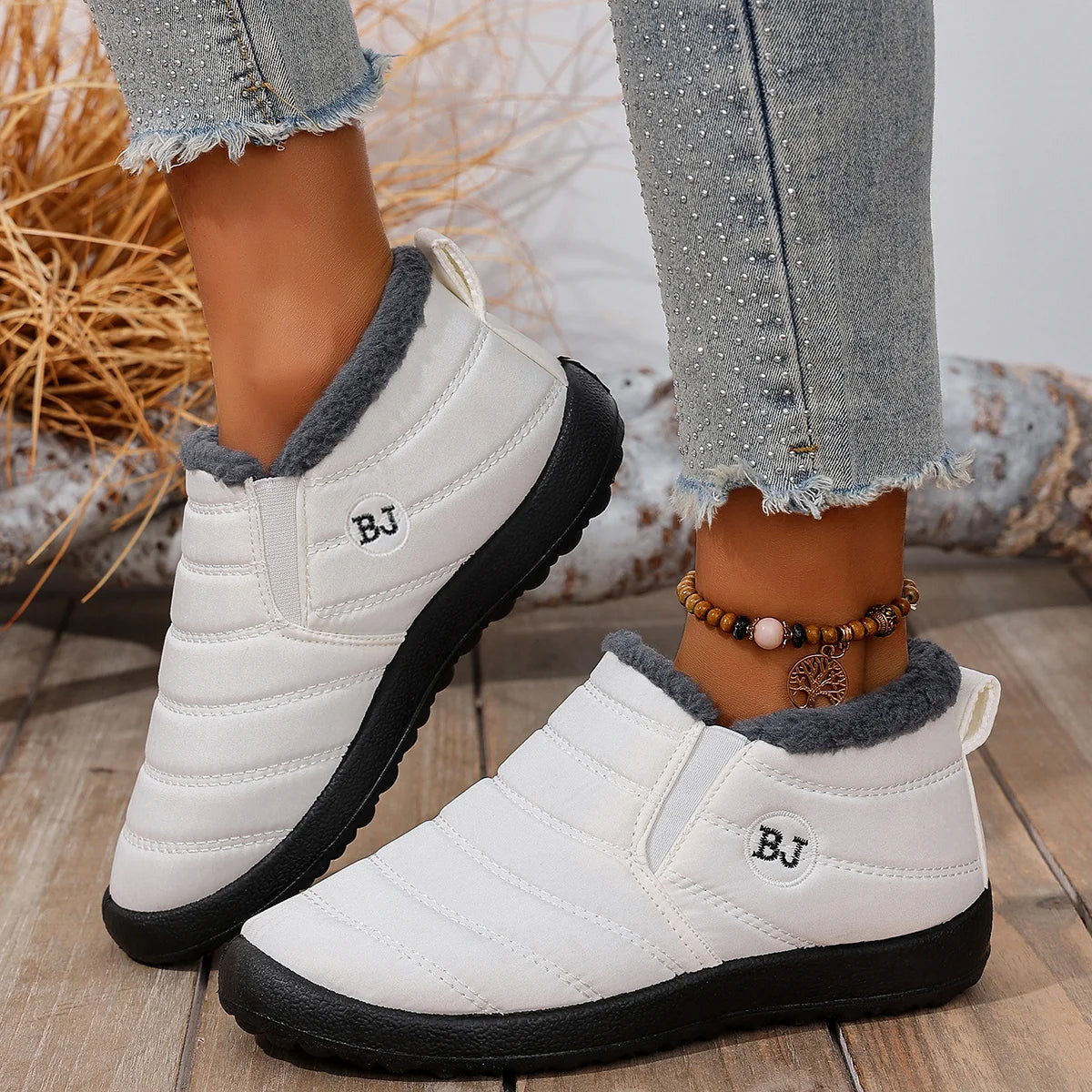 Trendy Comfort Winter Short Boots, Fashion Cold Resistant Footwear Perfect For City Shopping, Weekend Strolls