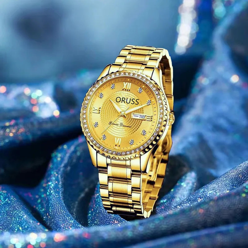 Women's Quartz Watch Luxury Minimalist Ladies Watch Precise Movement Luminous Hands Waterproof Design Niche Style Simple Elegant