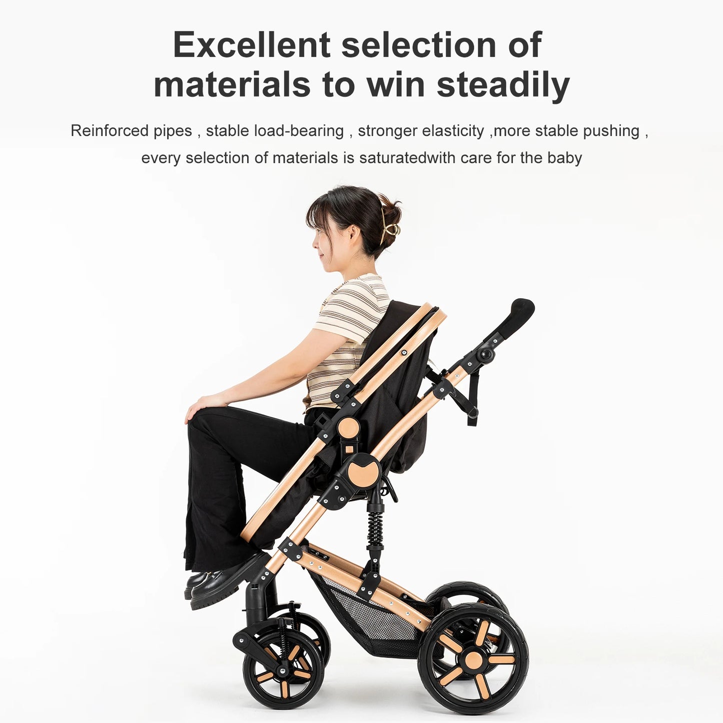 poussette bebe 3 en 1 Baby stroller baby newborn items Baby stroller for newborns Light str oller  for newborn baby Free Shippin