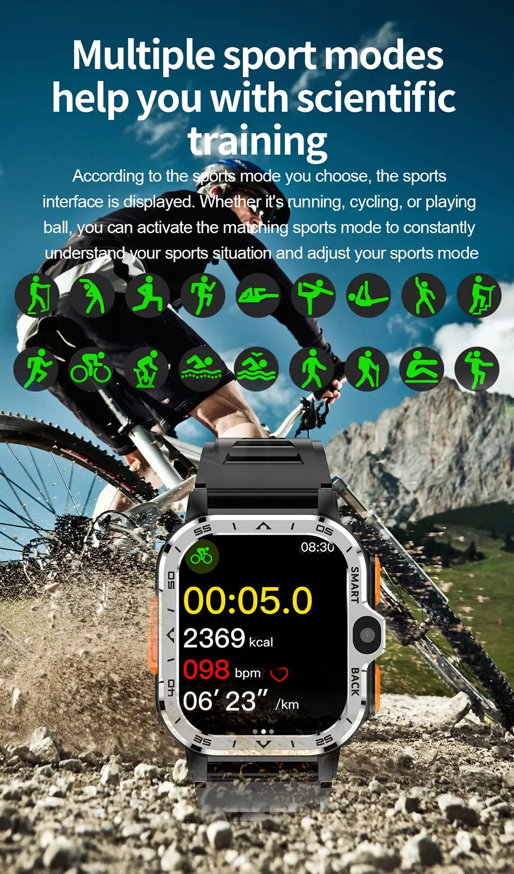 4G LTE Smartwatch Built-in GPS That Combines Video Voice and Wi-Fi Calls Messaging NFC 2 Cameras Google Play Smart Watch for Men