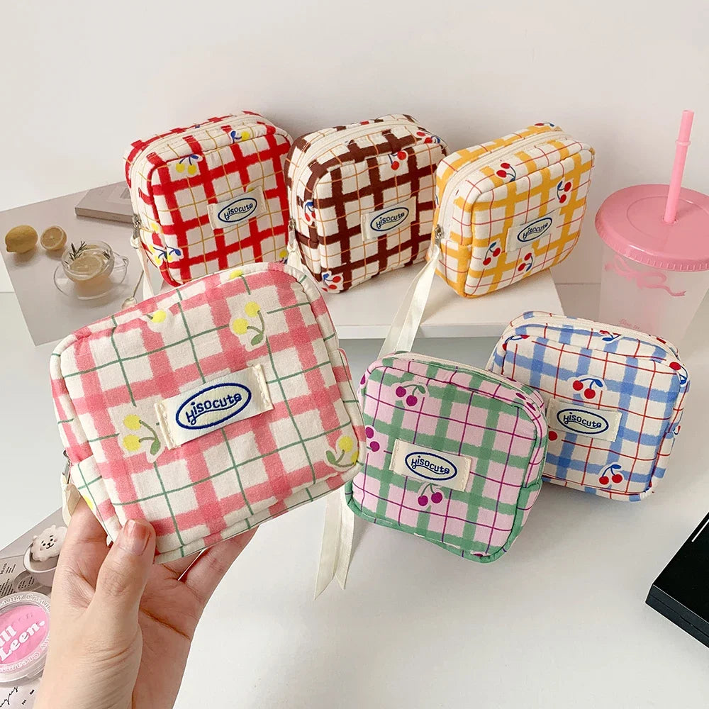 Makeup Bag for Purse, Cute Cosmetic Bag for Purse,Portable Mini Makeup Bag,Travel Toiletry Small Makeup Pouch for Women