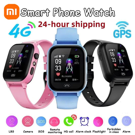 Xiaomi Kids Smartwatch 4G Wifi SOS GPS Location Video Call Analogue Card Waterproof Watch Camera Boys Girls Upgrade New Watch